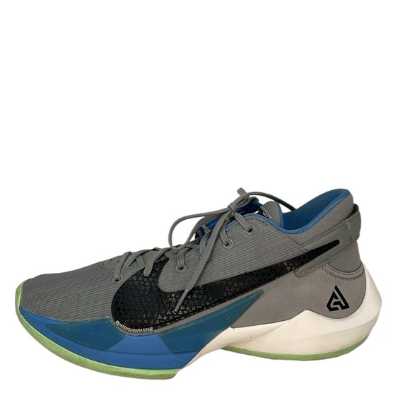 NIKE Shoes Freak 2 Air Zoom Men’s 12 Particle Grey CK5424 Running Sneakers - Picture 8 of 10